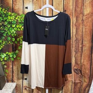 🚨(Must Bundle 3) NWT! Nanu Color Block Long Top Size L